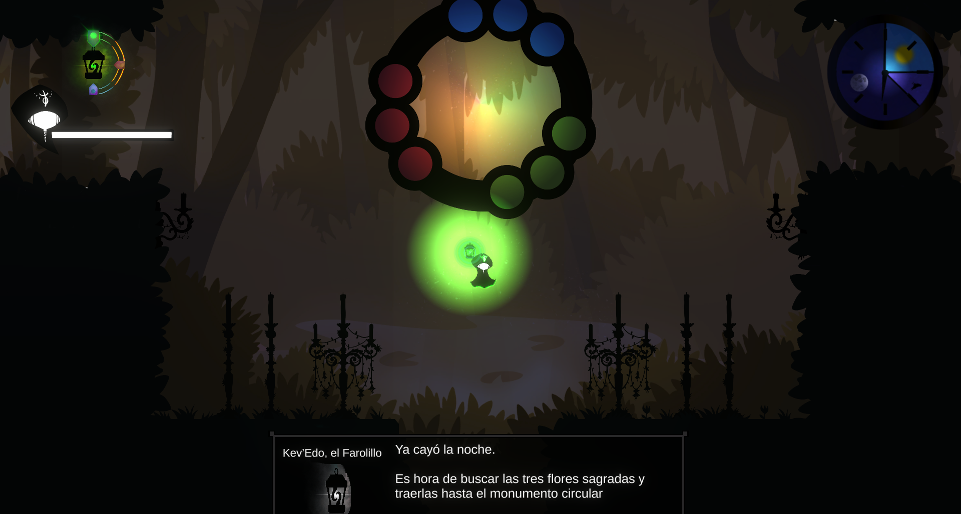 Gameplay screenshot that pretends to show the UI